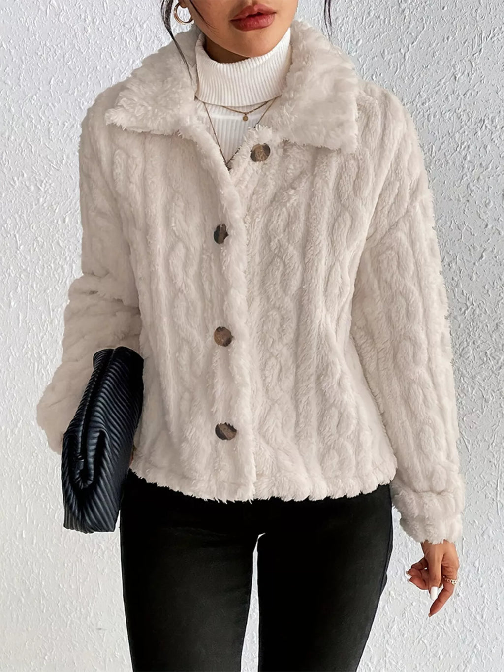Cozy Fleece Button-Up Outerwear