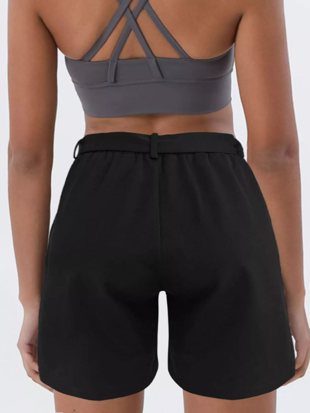 Tied High Waist Shorts