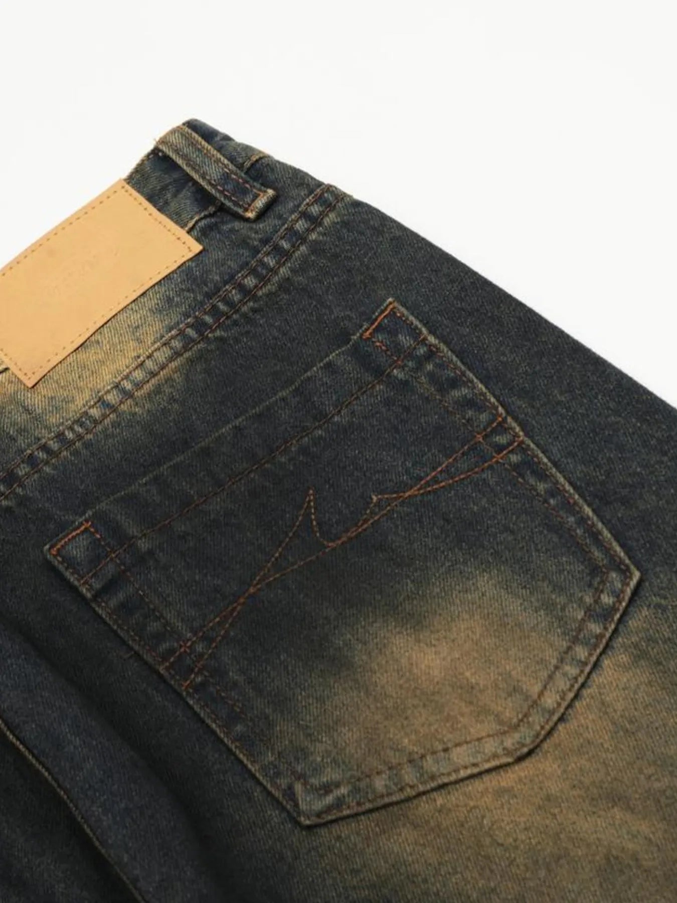 Men's Washed Flare Jeans
