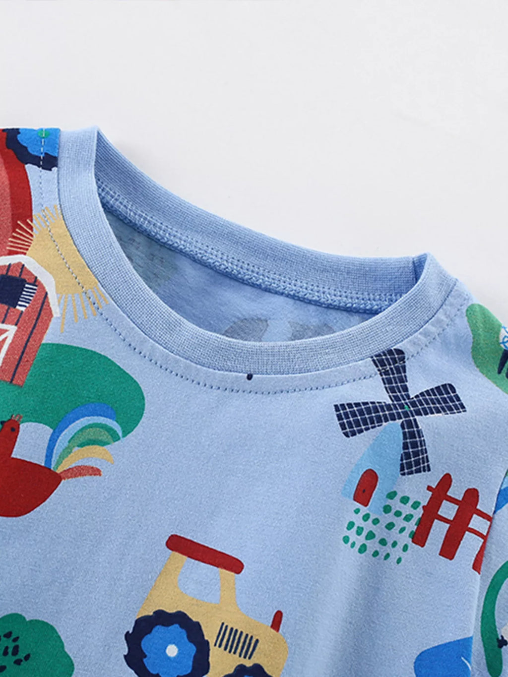 Children's Printed Crew Neck Short Sleeve T-Shirt
