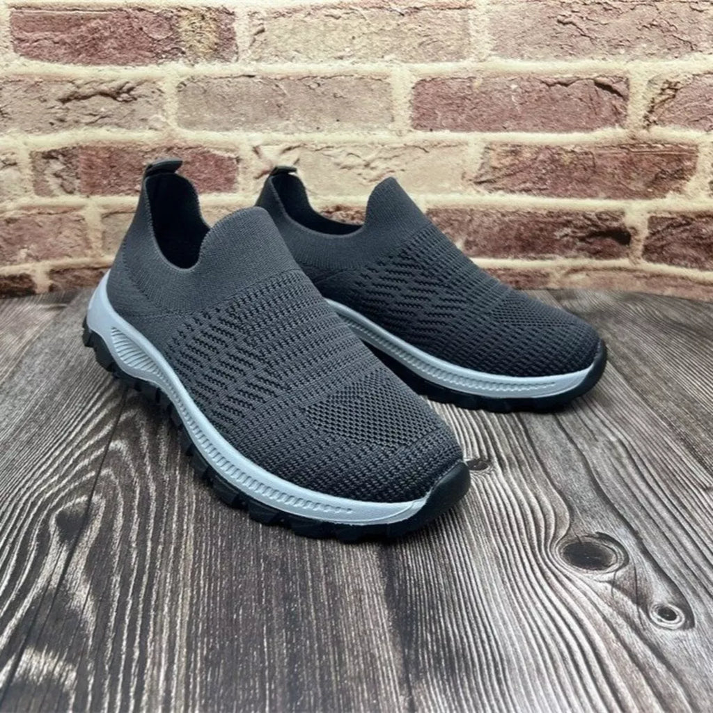 Round Toe Mesh Slip-Ons