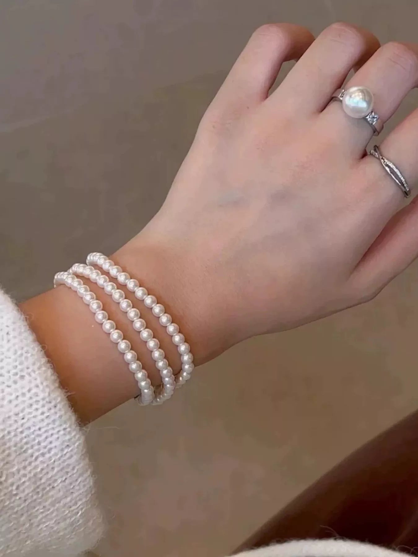 Three Layers Pearl Bracelet
