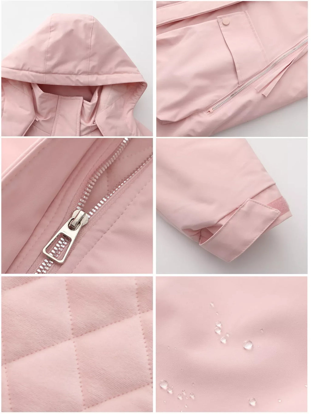 Full Size Zip Up Hooded Parka Outerwear Plus Size