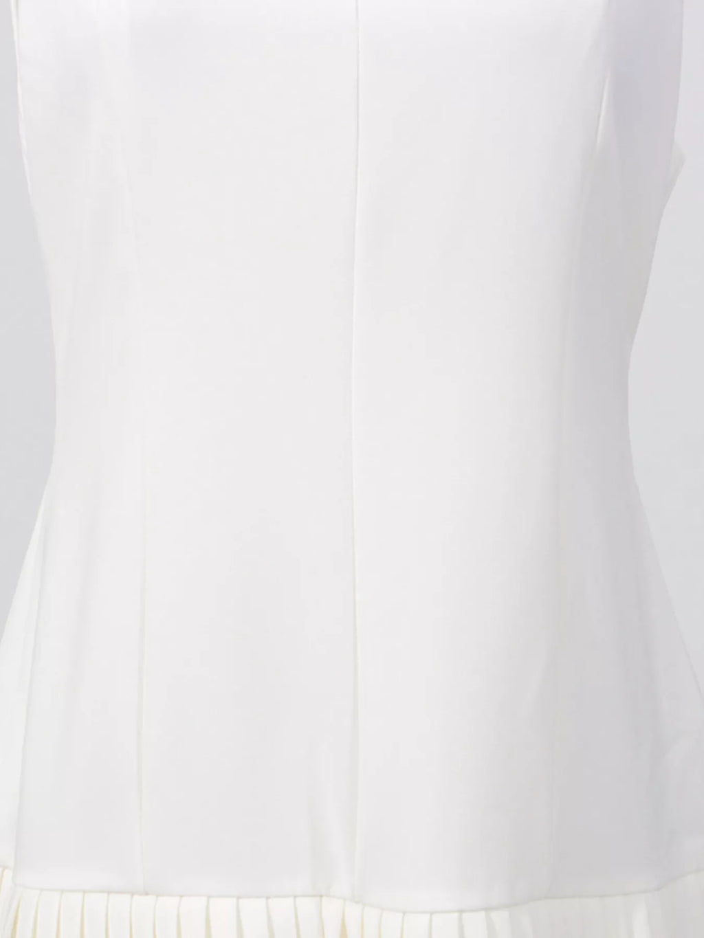 Square Neck Pleated Mini Dress
