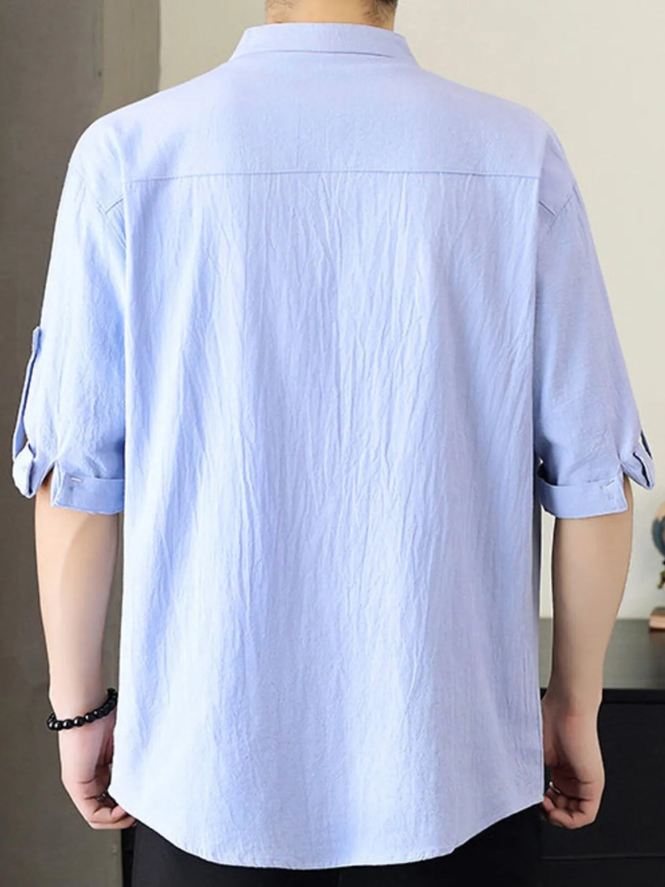 Men's Plus Size Button Up Short Sleeve Shirt