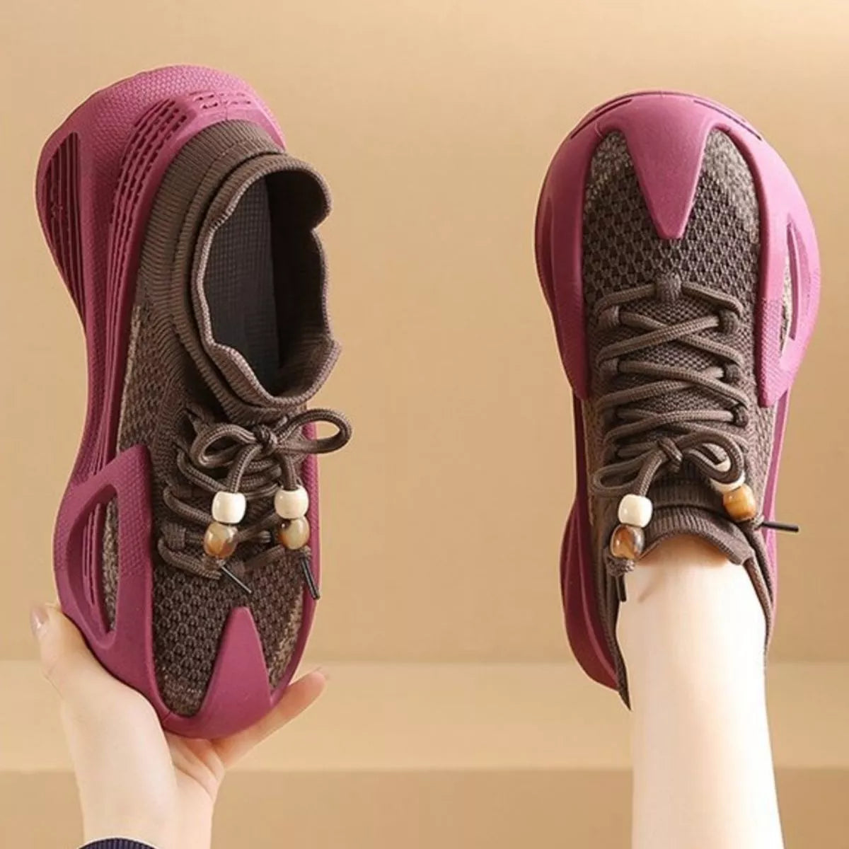 Breathable Lace Up Athletic