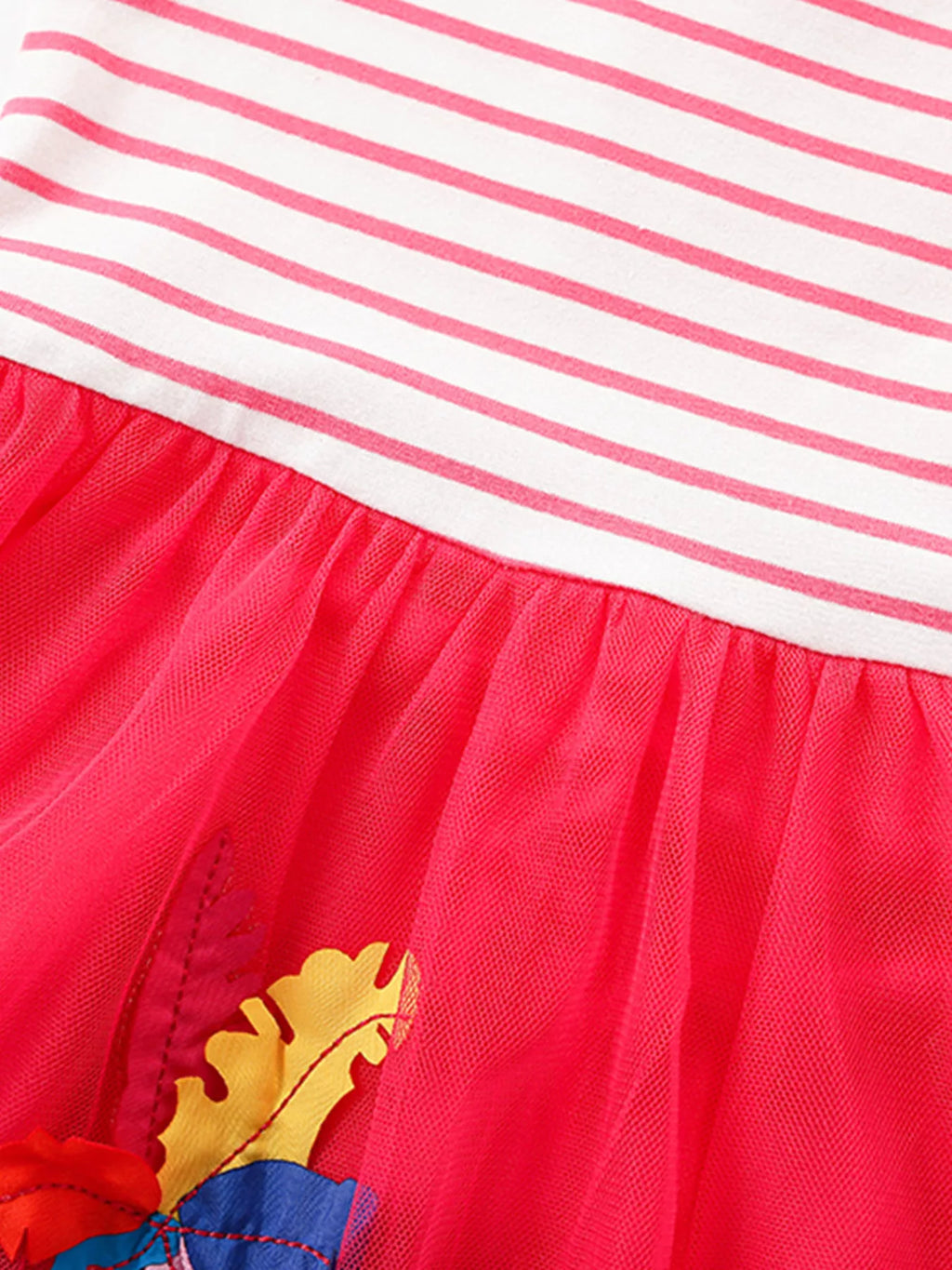Children's Striped Elephant Tulle Dress