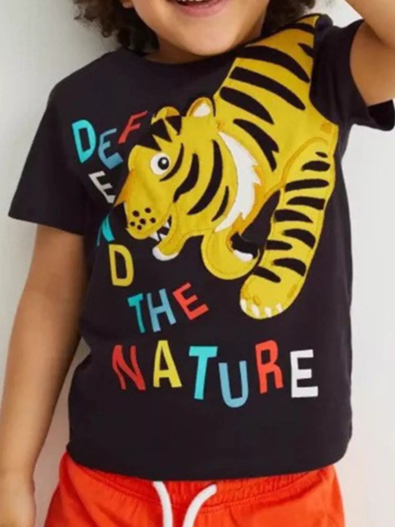 Children's Tiger Graphic Tee & Shorts Set