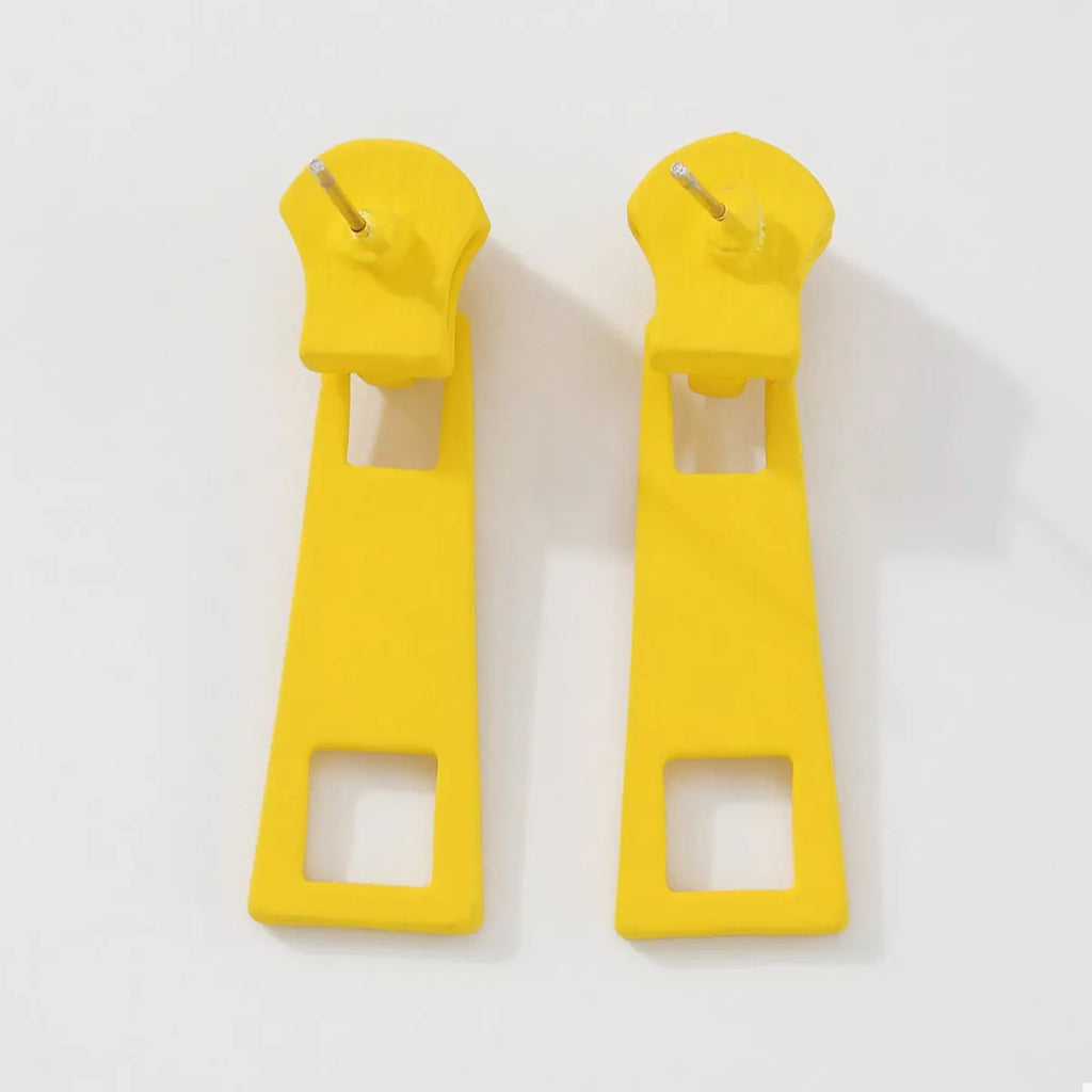 Colorful Zipper Drop Earrings