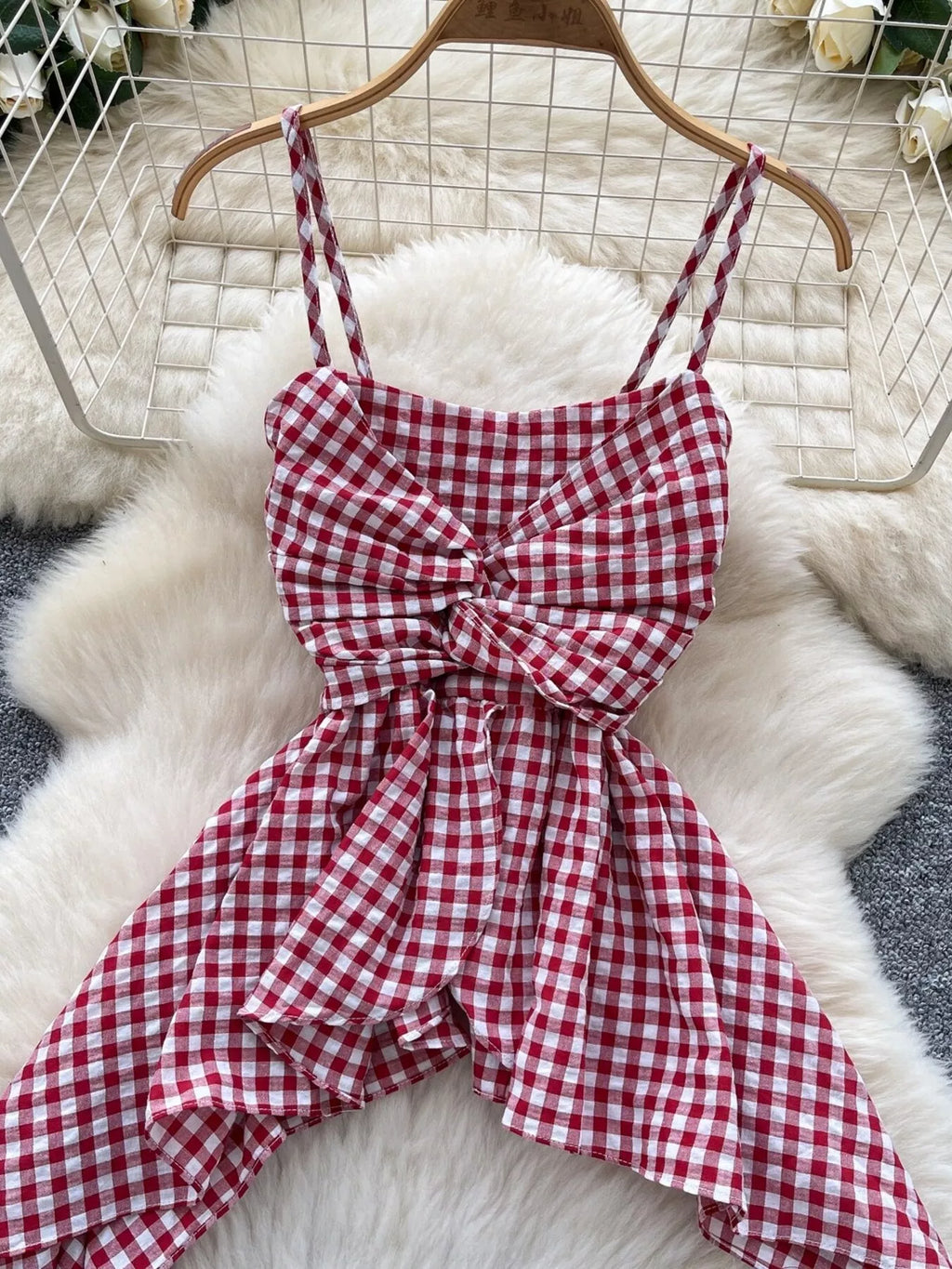 Twisted Font Asymmetrical Cami