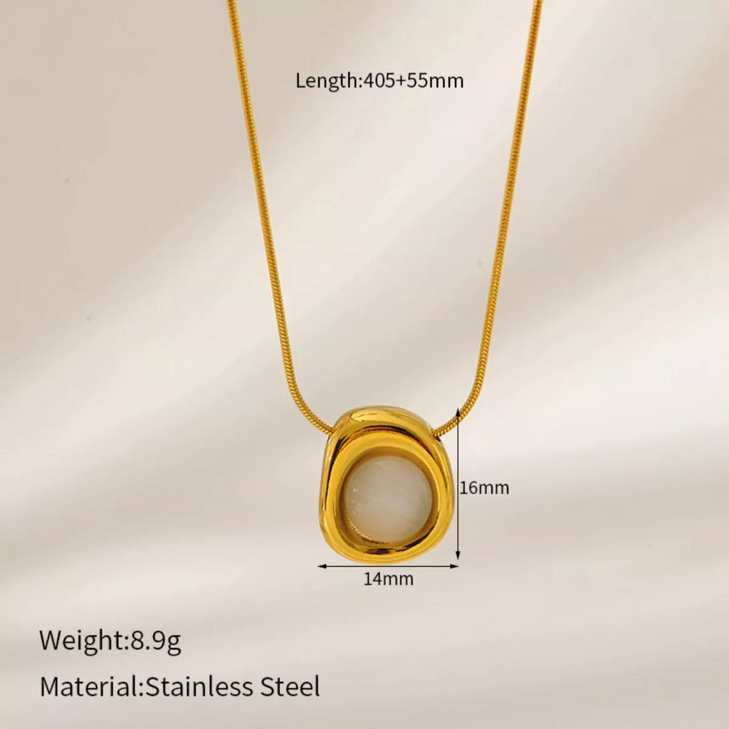 Natural Stone Pendant Necklace