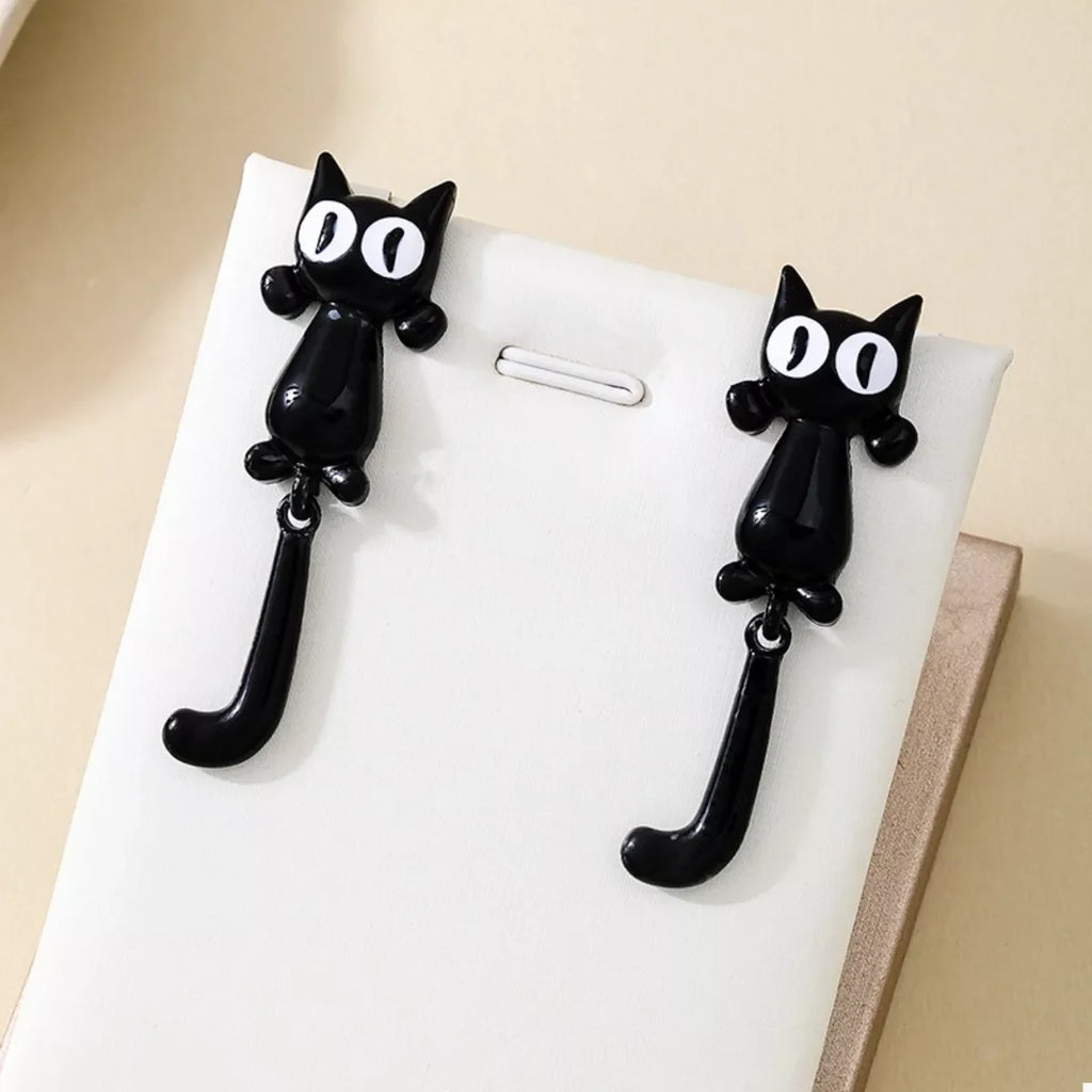 Alloy Cat Earrings