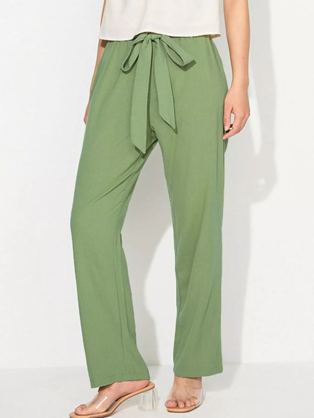 Tied Wide Leg Pants