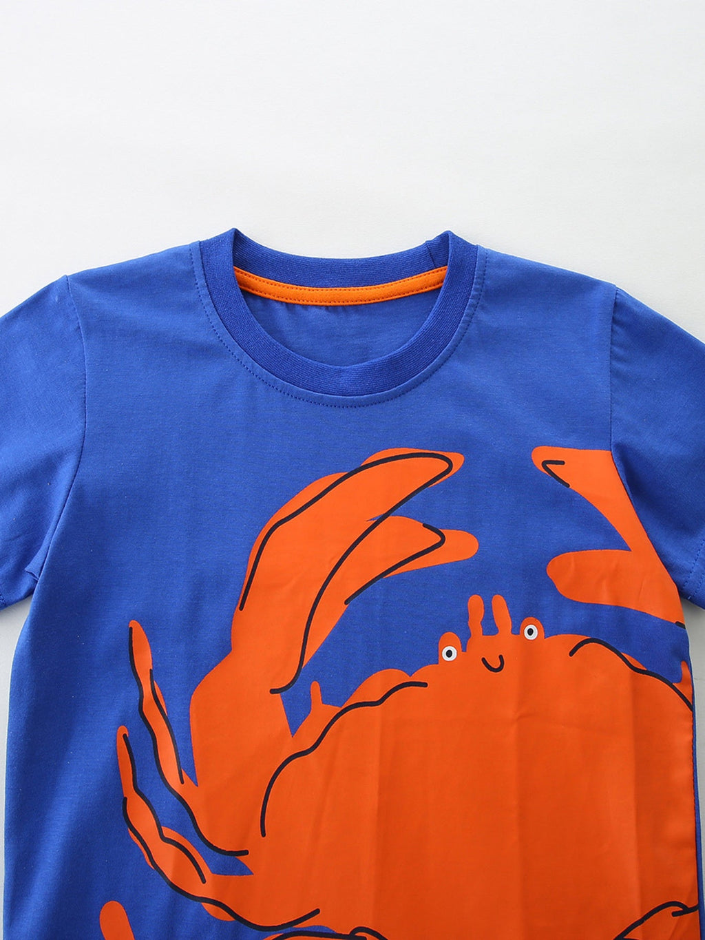 Children's Animal Print Crew Neck T-Shirt Set