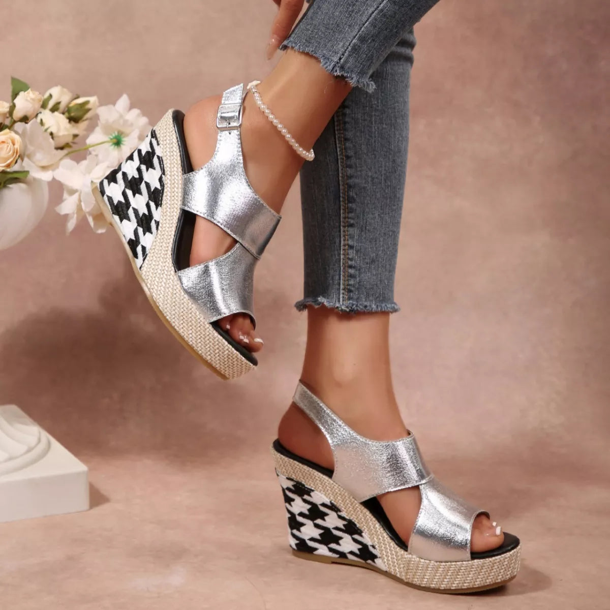 Open Toe Wedge Sandals