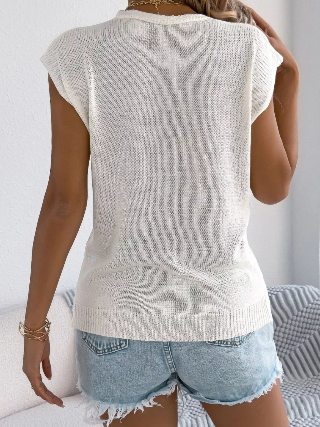 Cable Knit Button-Up Cardigan
