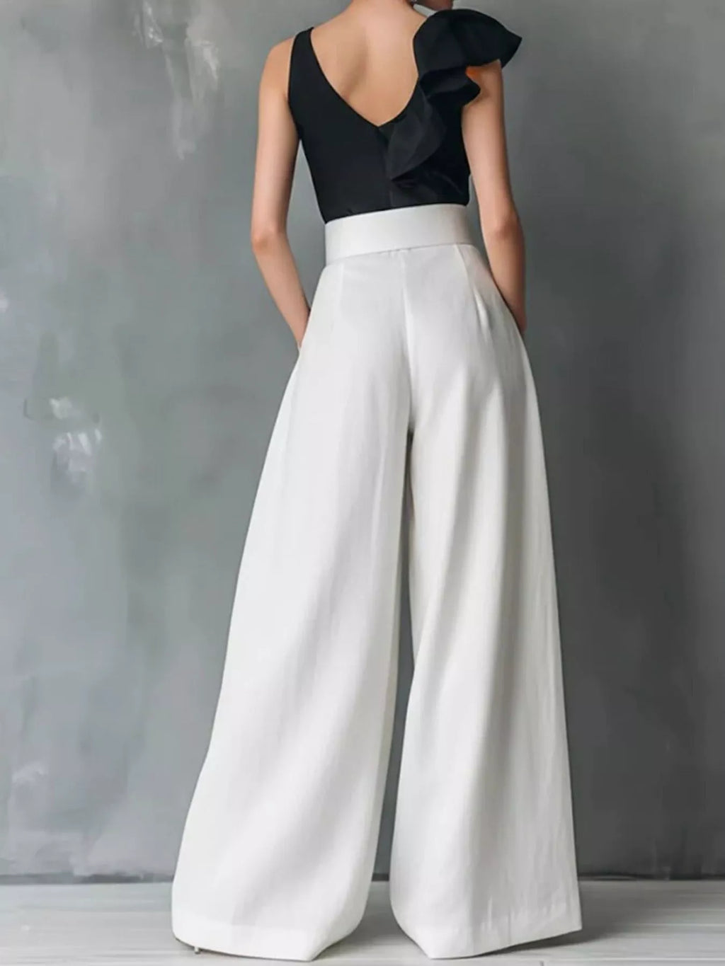 High-Waisted Wide-Leg Pants