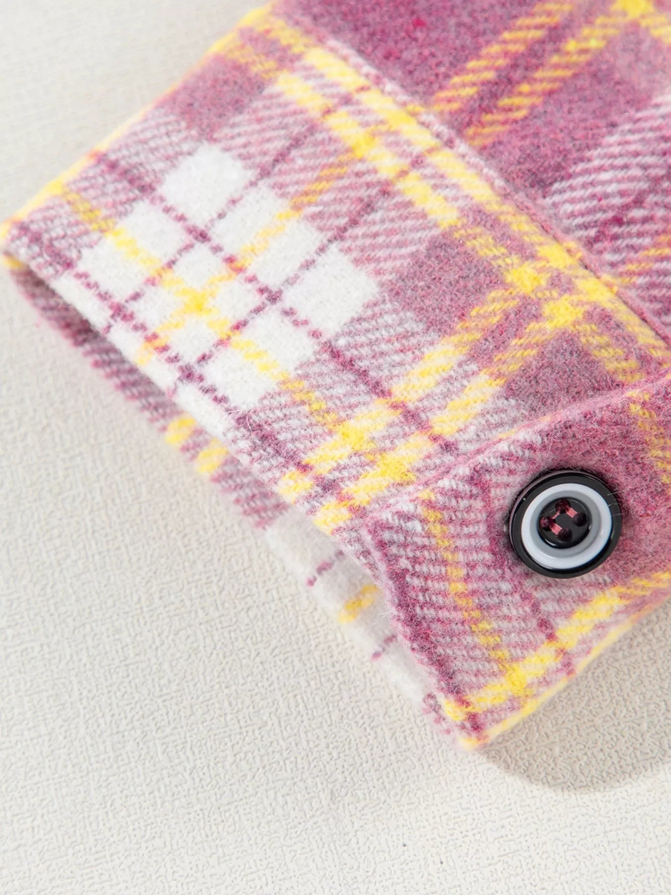 Casual Plaid Button-Down Shacket
