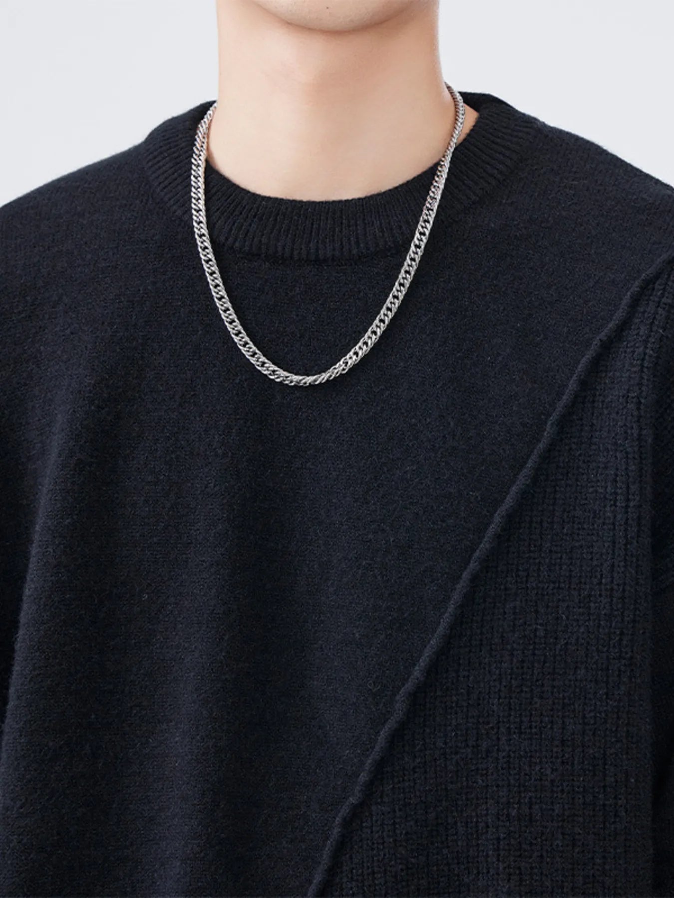 Men's Plus Size Round Neck Oversized Sweater
