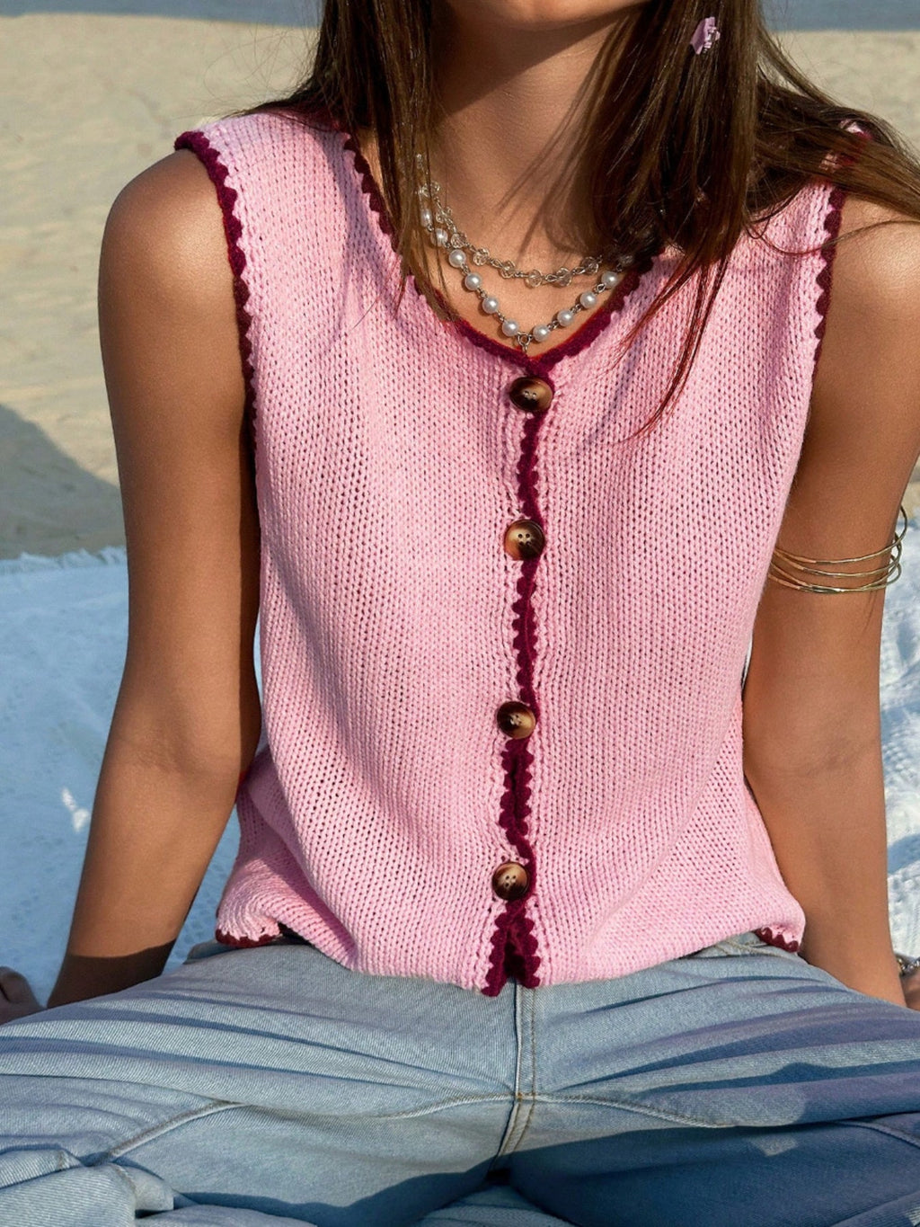 Button-Down Sweater Vest