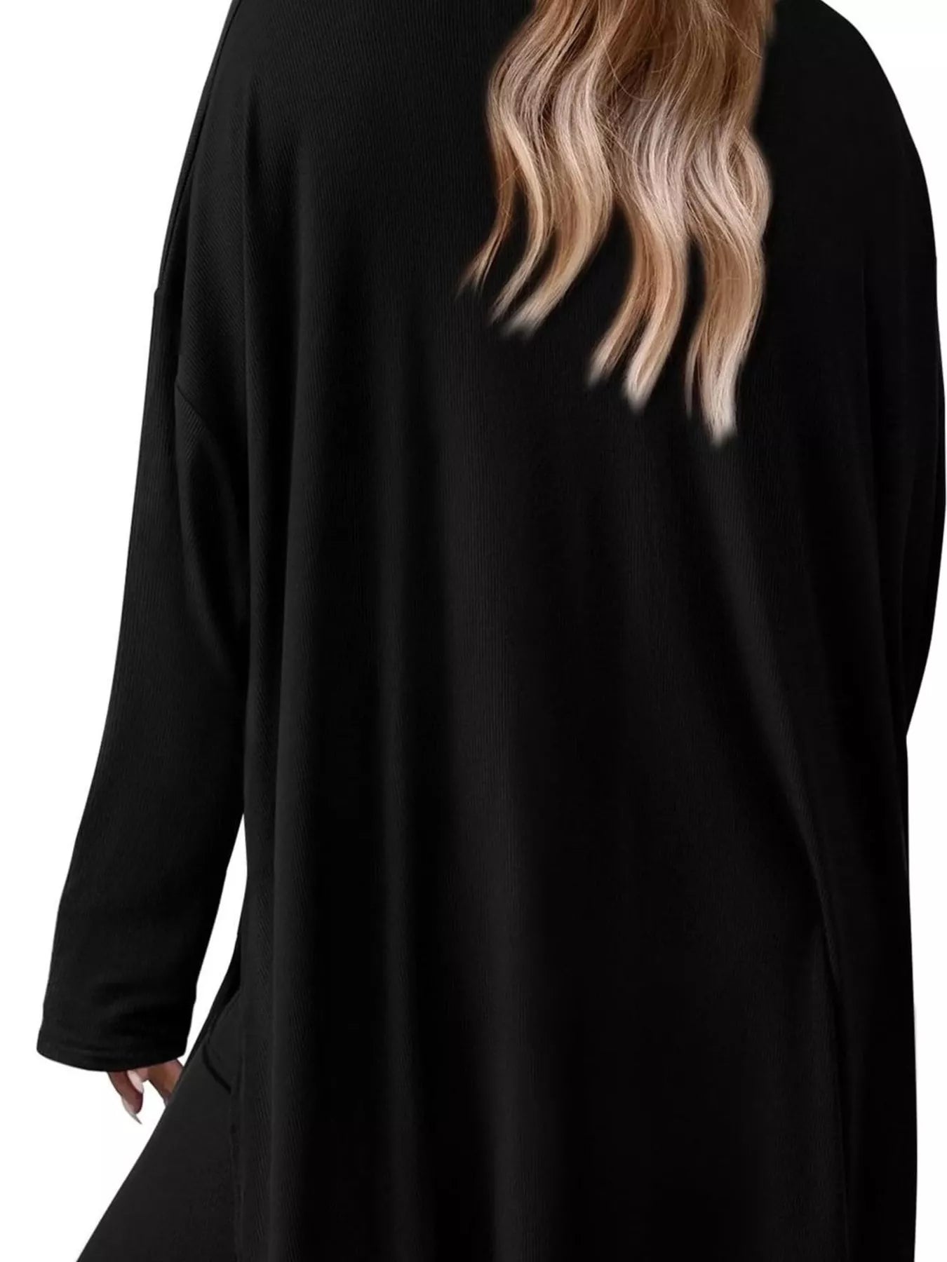 Casual Loose Long Sleeve Top and Wide Leg Pants Set