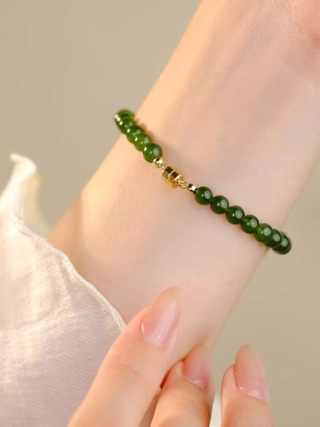 Agate Beaded Bracelet