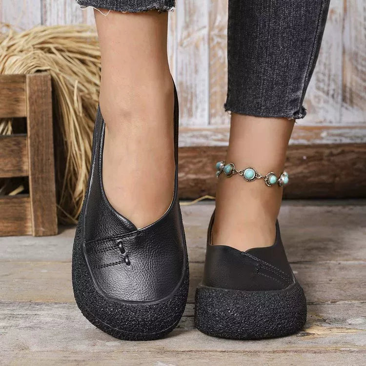 Round Toe Slip-Ons