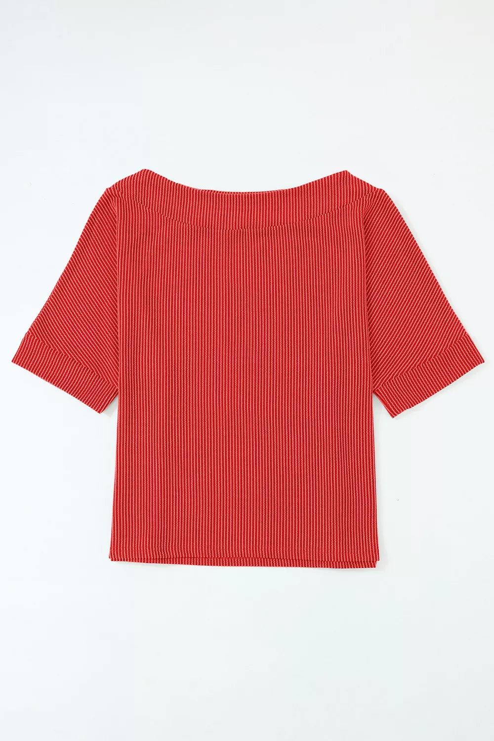 Ribbed Knit Off-Shoulder Blouse