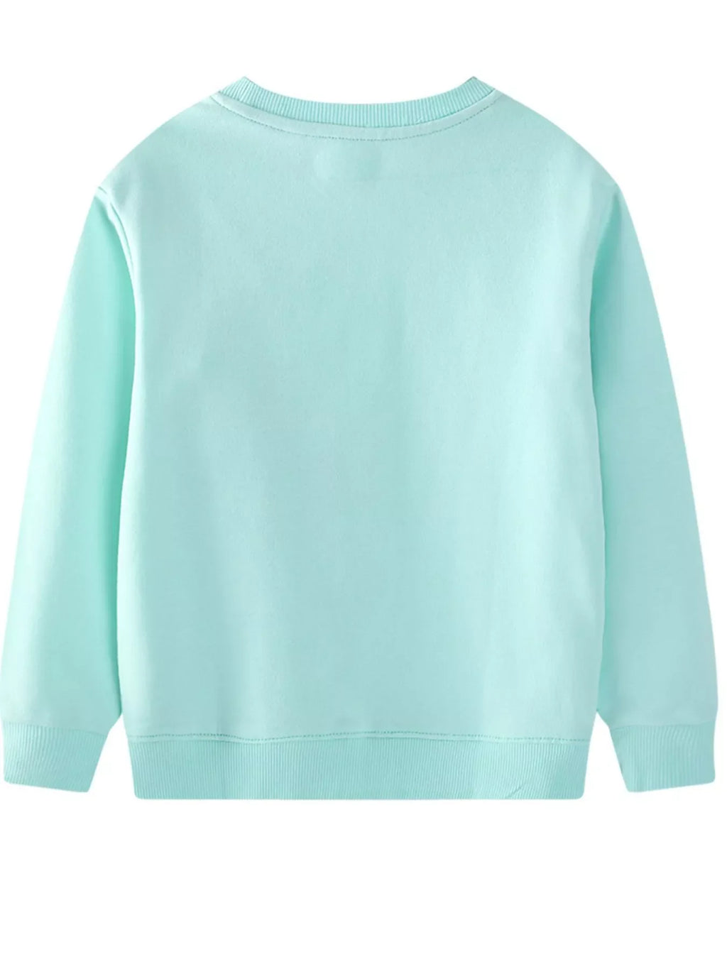 Children's Flower Embroidered Crew Neck Sweatshirt