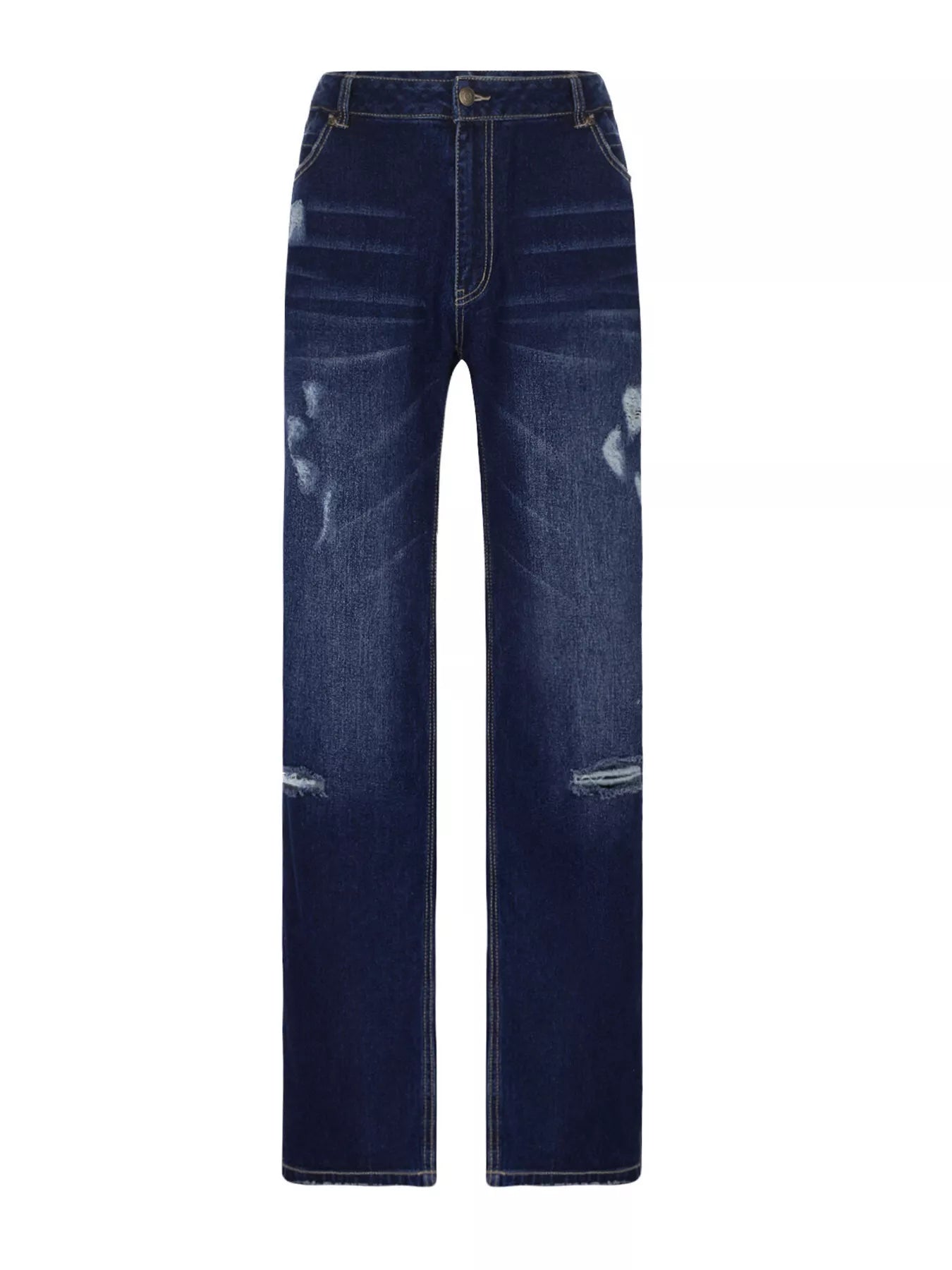 Distressed Loose Fit Jeans