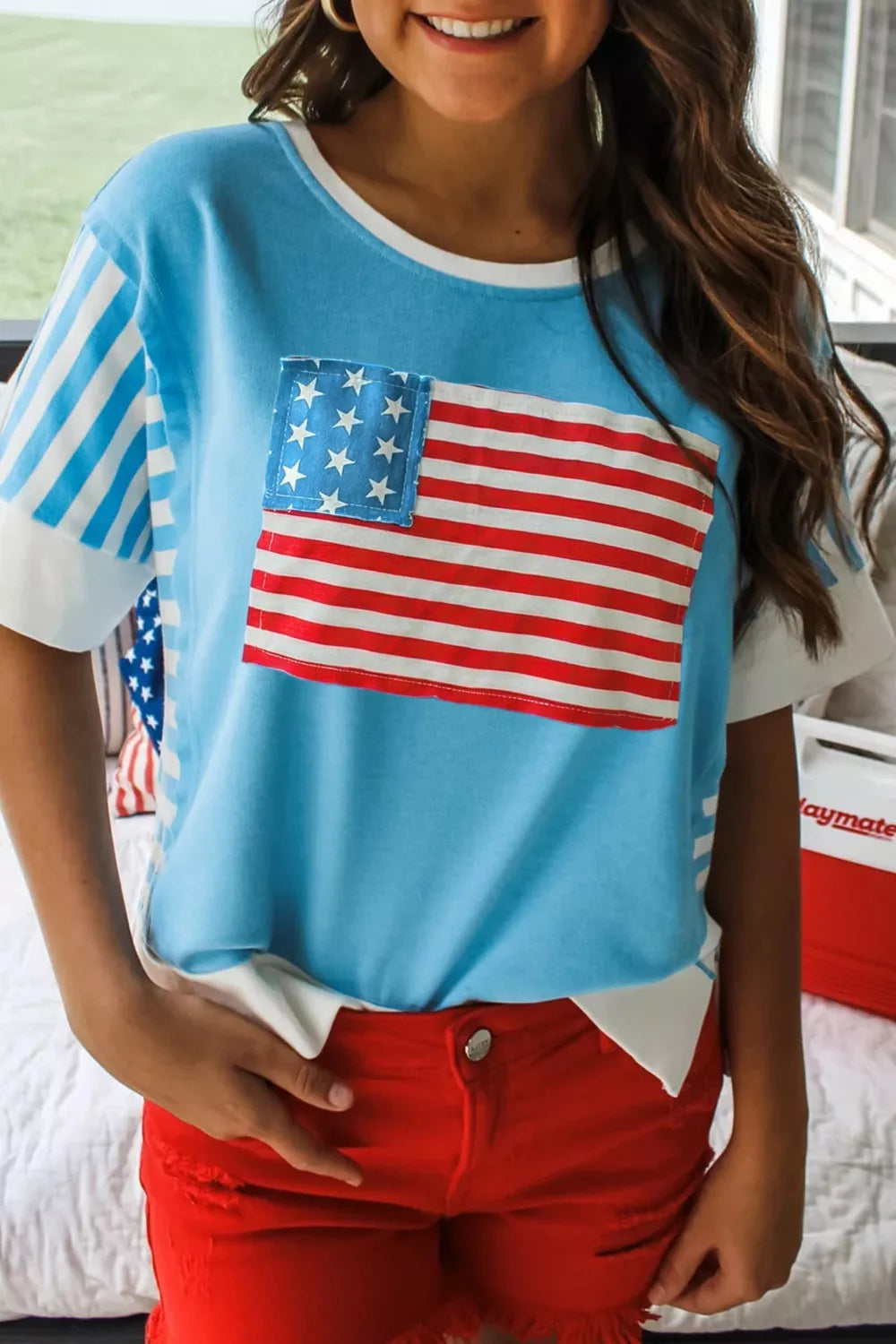 American Flag Relaxed Fit T-Shirt