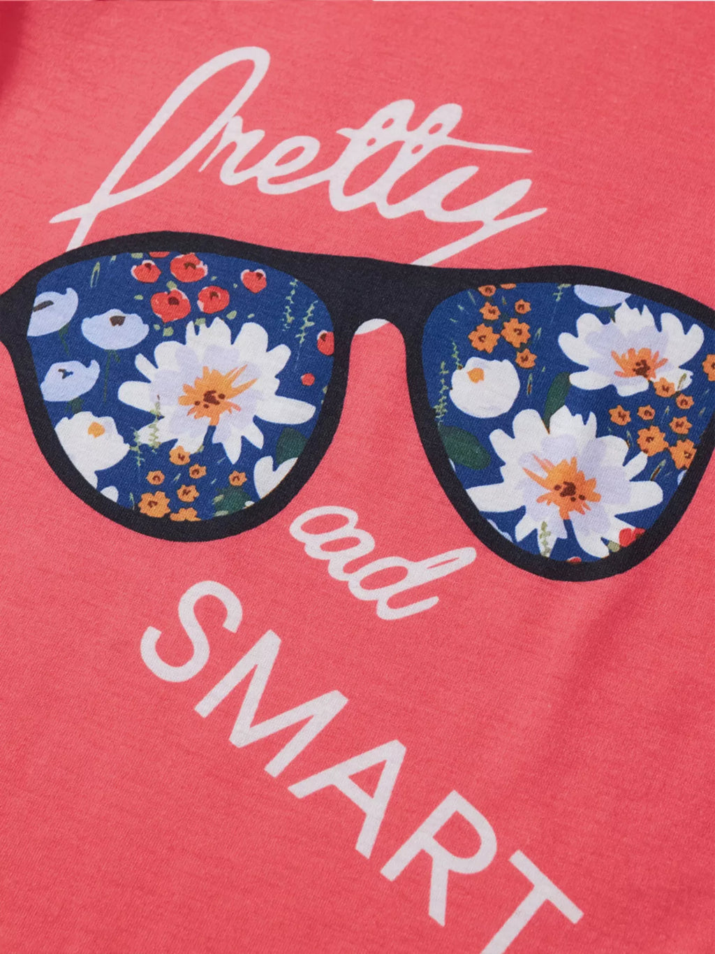 Children's Floral Print Tee and Shorts Set