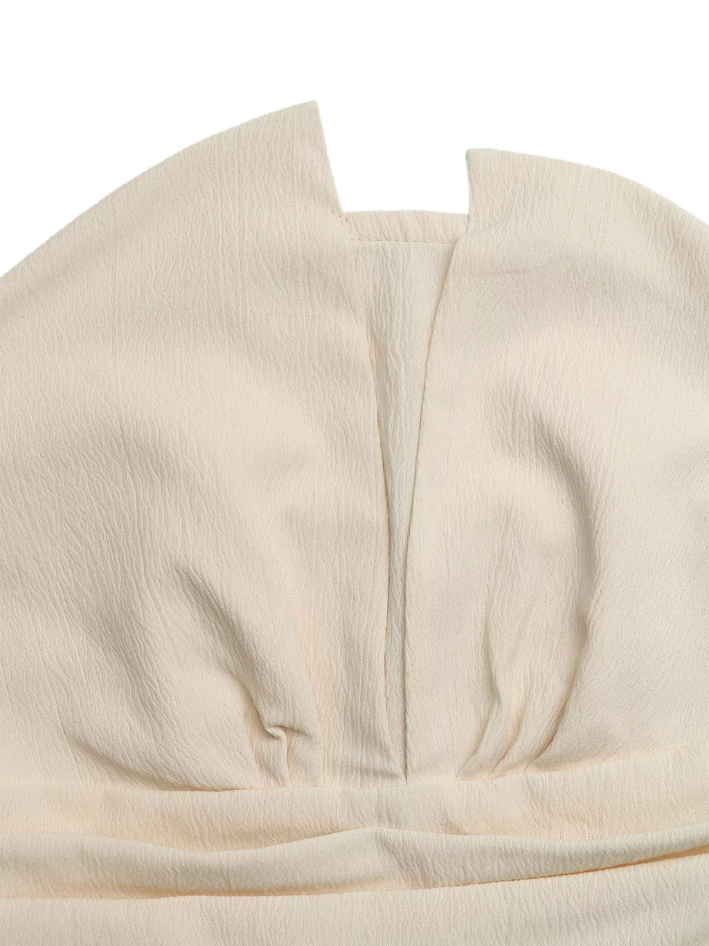Strapless Pleated Detail Romper
