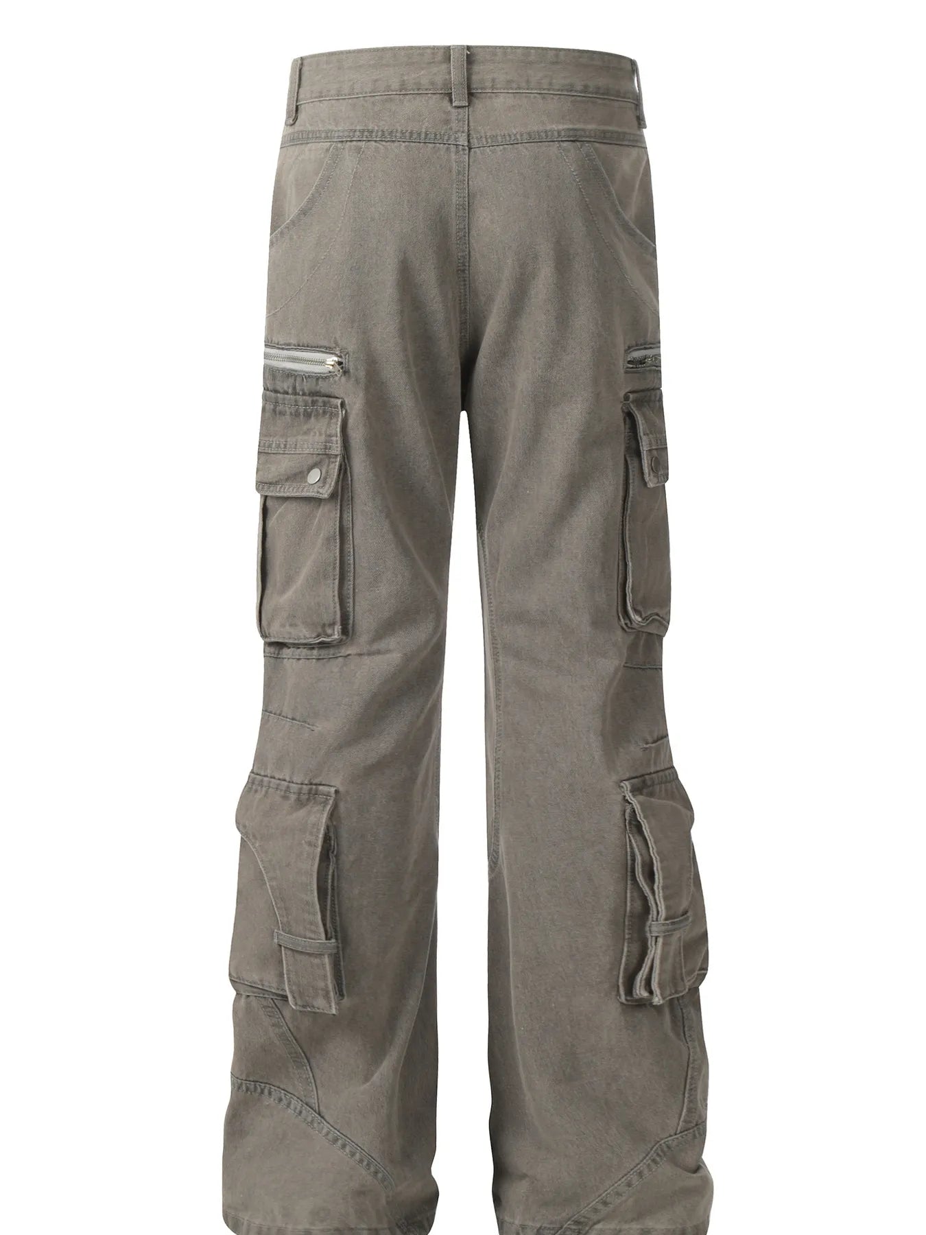 Men's Multi-Pocket Cargo Wide Leg Jeans