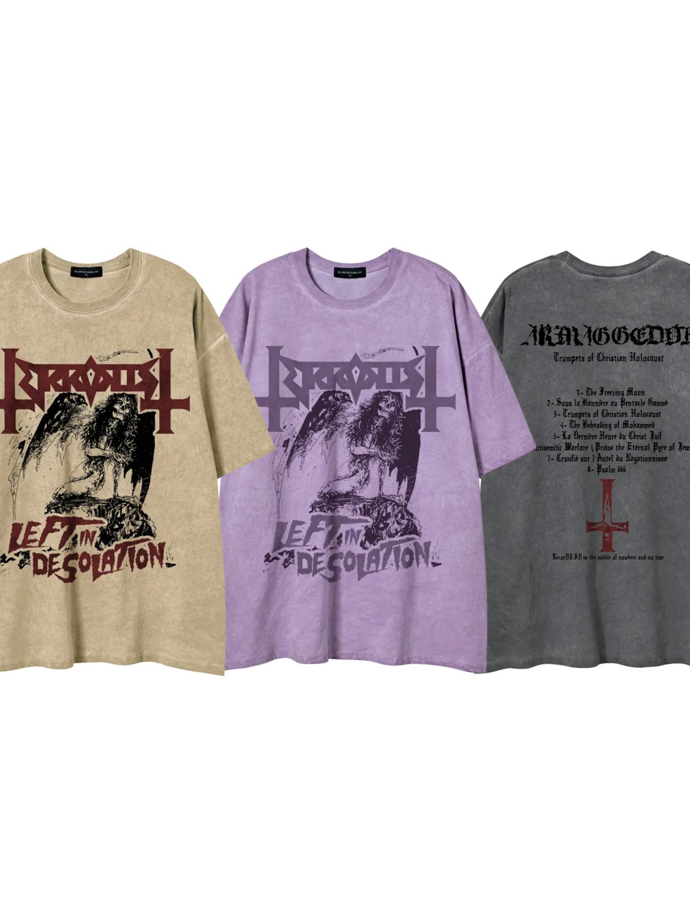 Men's Vintage Washed Graphic Oversized T-Shirt