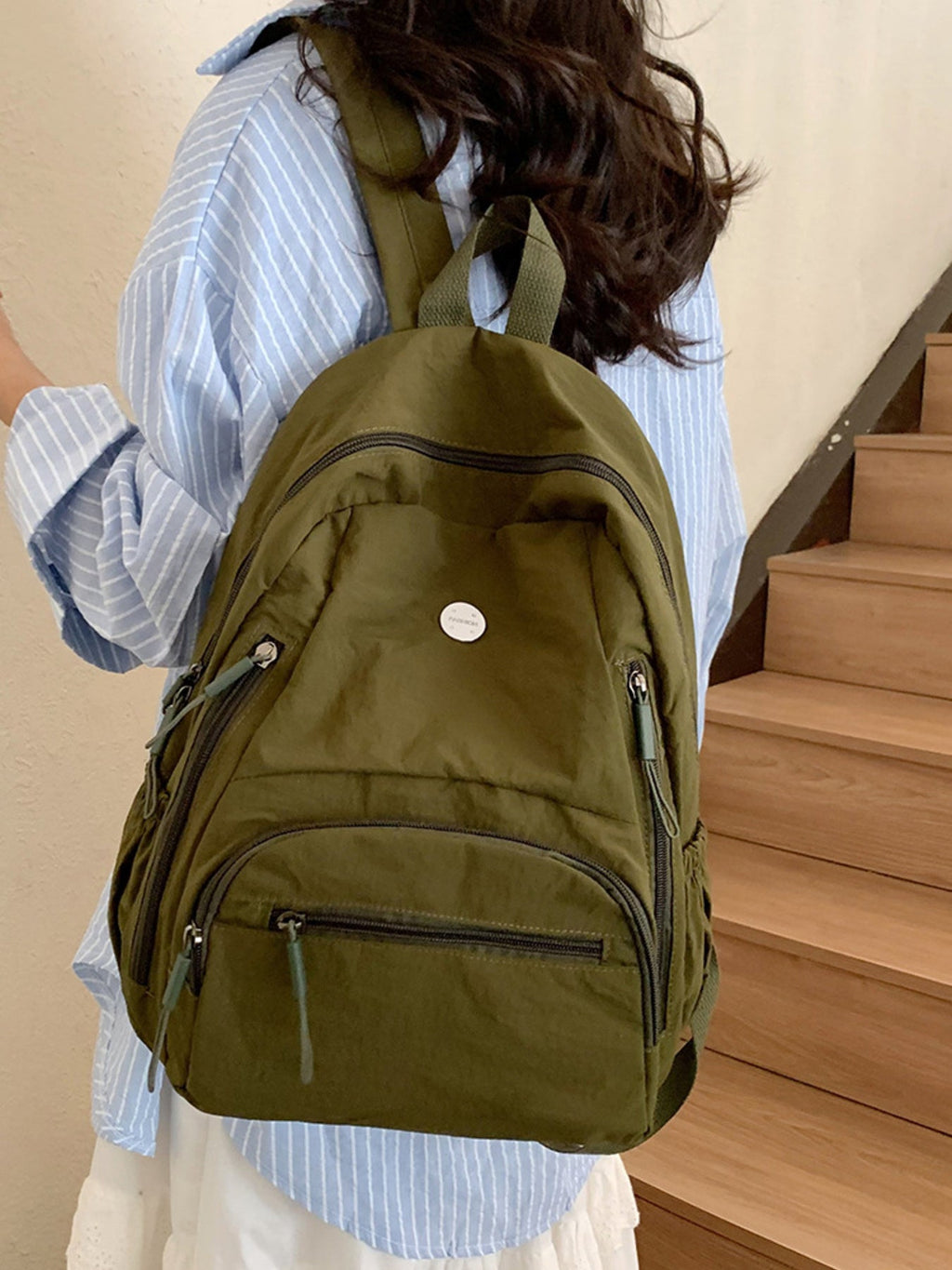 Lightweight Zipper Backpack Bag