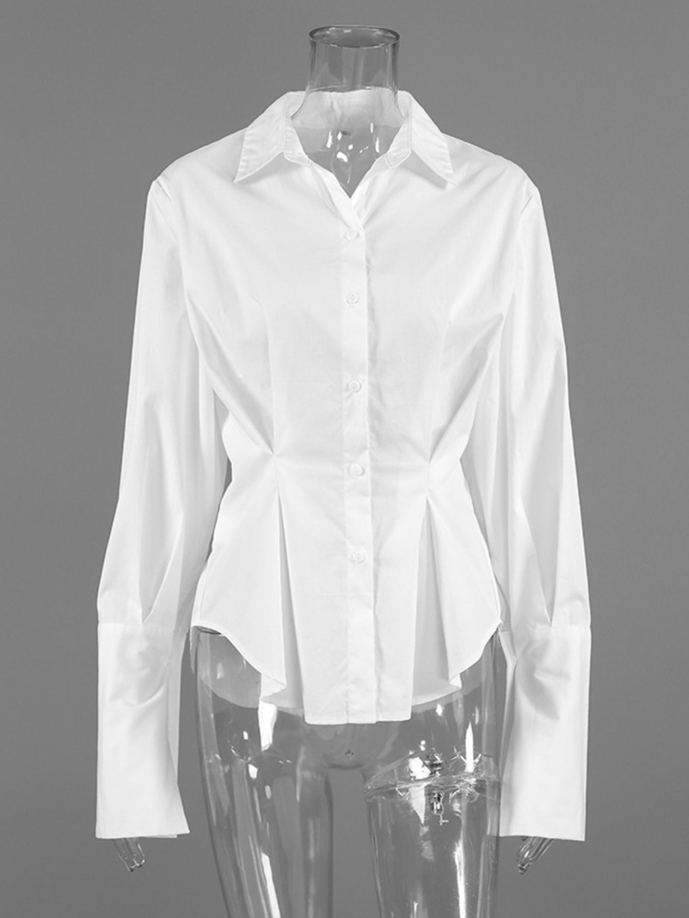 Button Up Cuff Detail Shirt