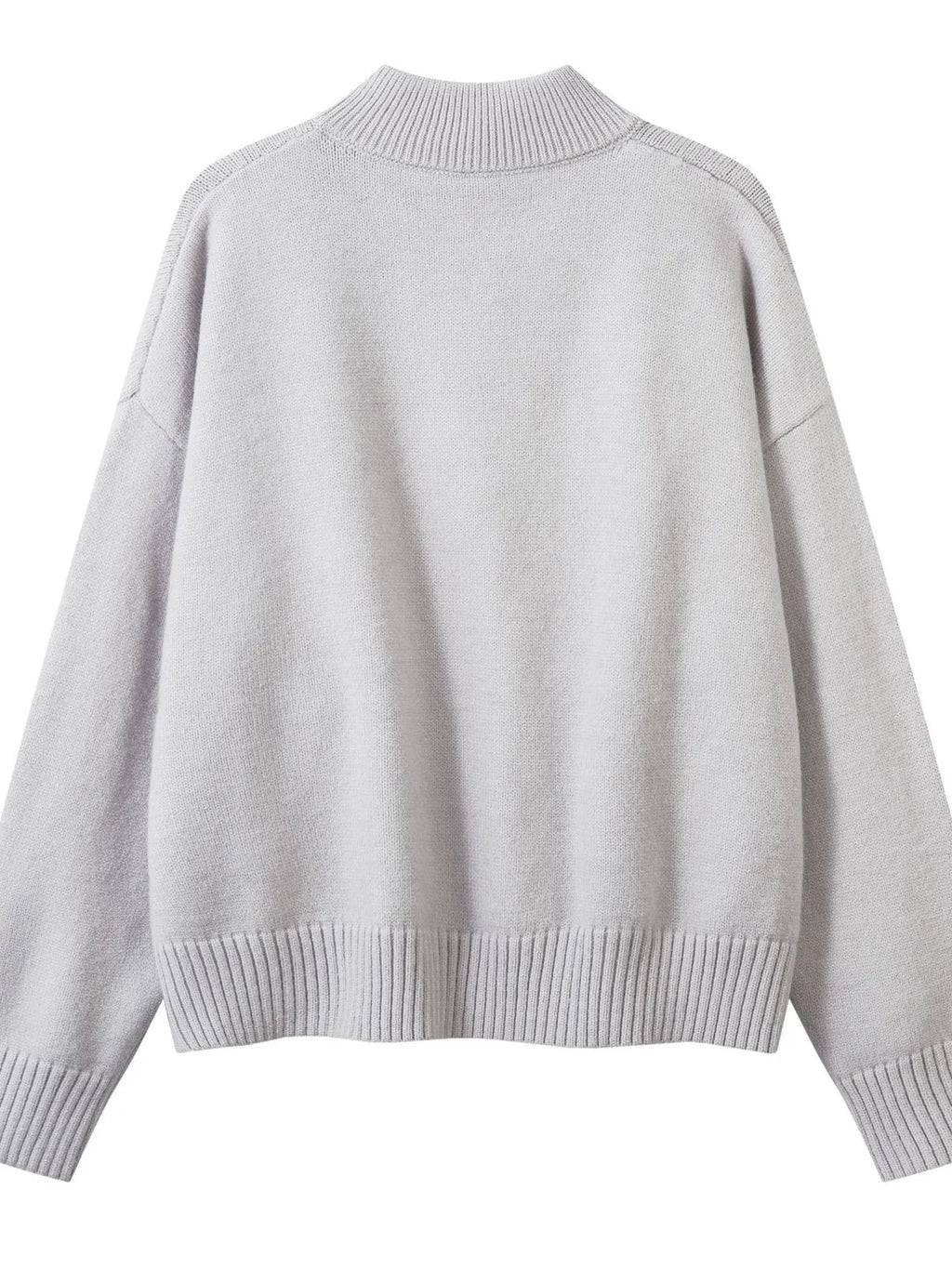 Men's Oversized Quarter-Zip Knit Sweater