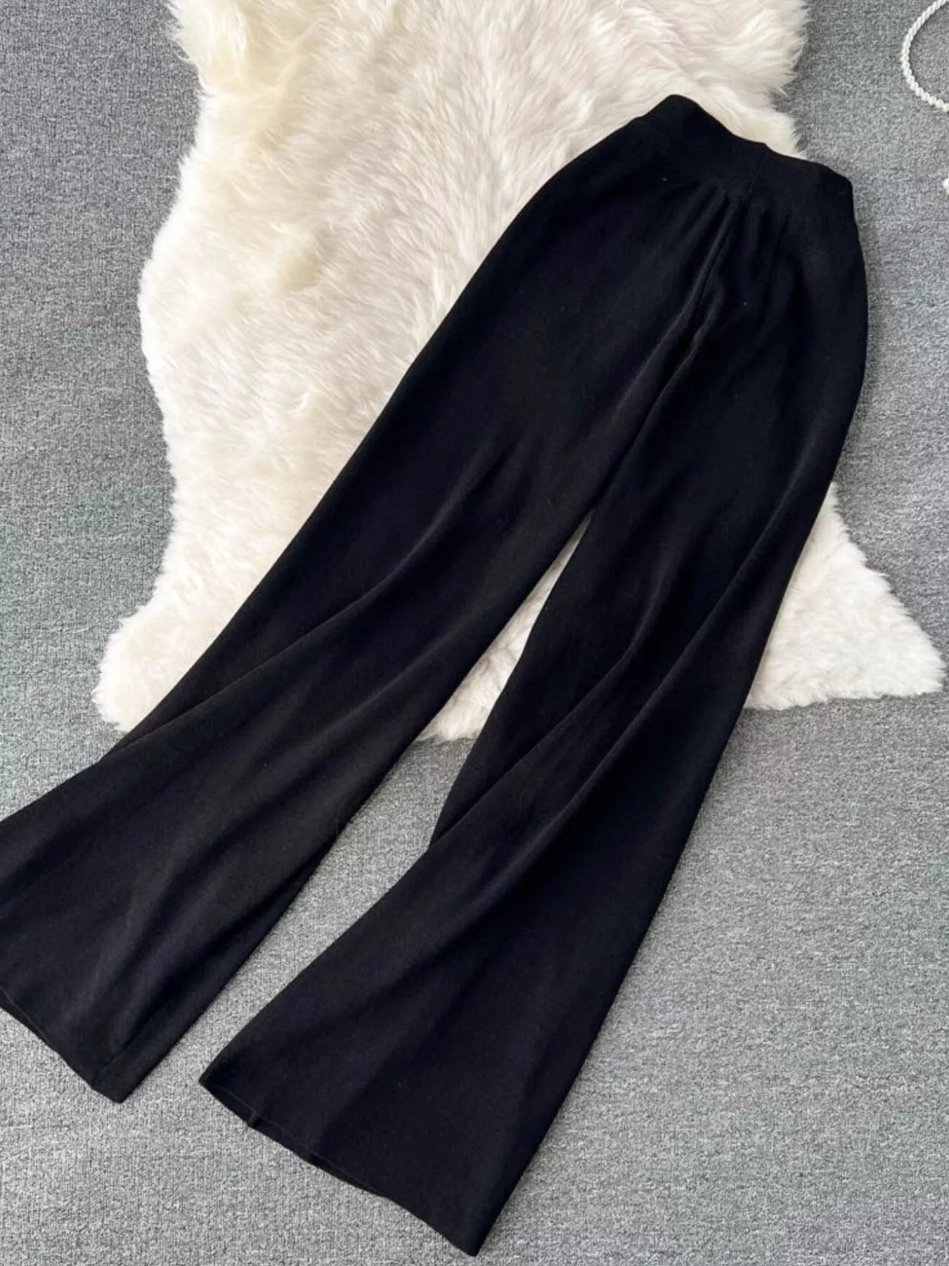 Short Sleeve Top and Wide Leg Pants Set