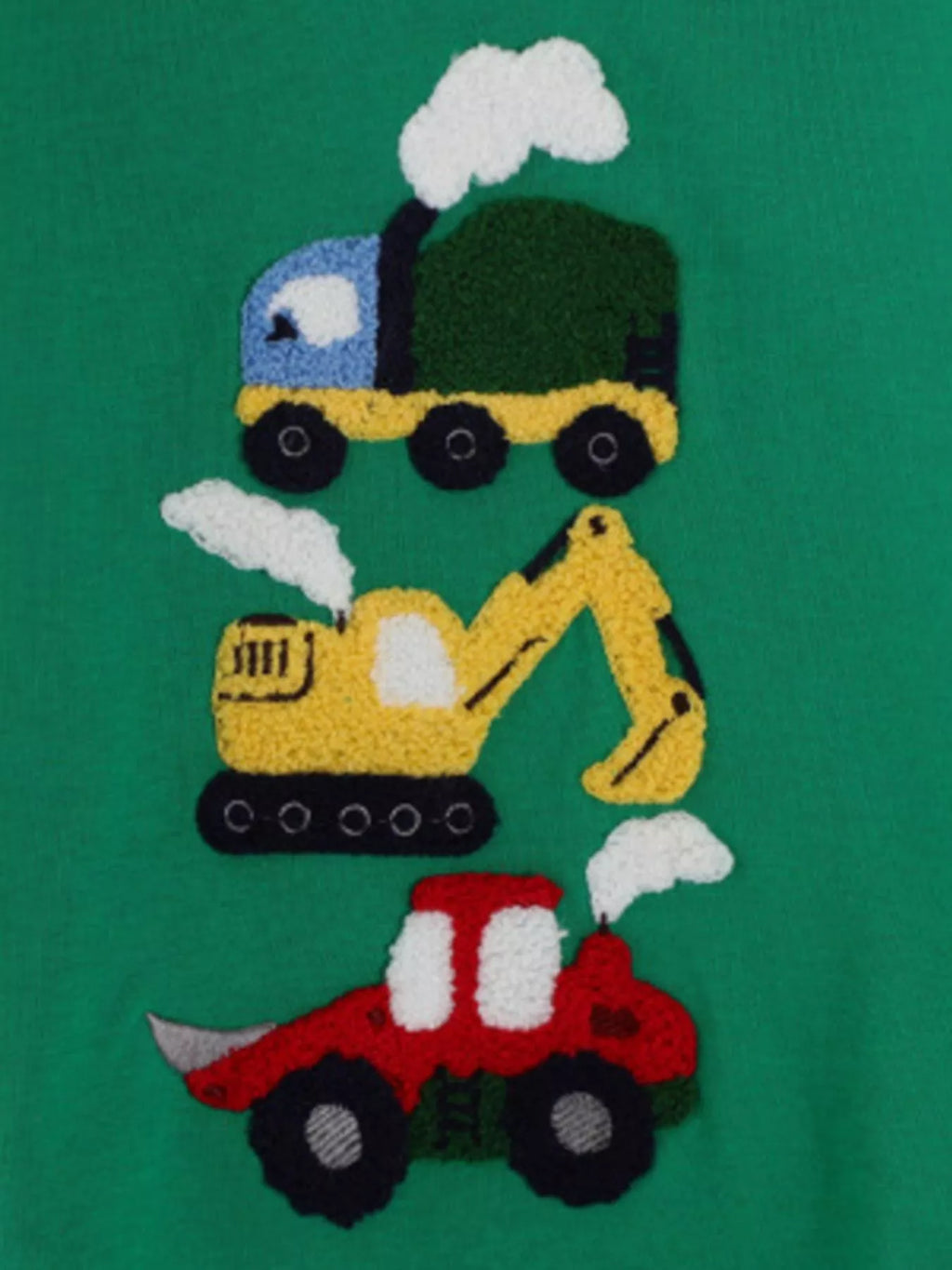 Children's Cartoon Vehicle Crew Neck Sweatshirt
