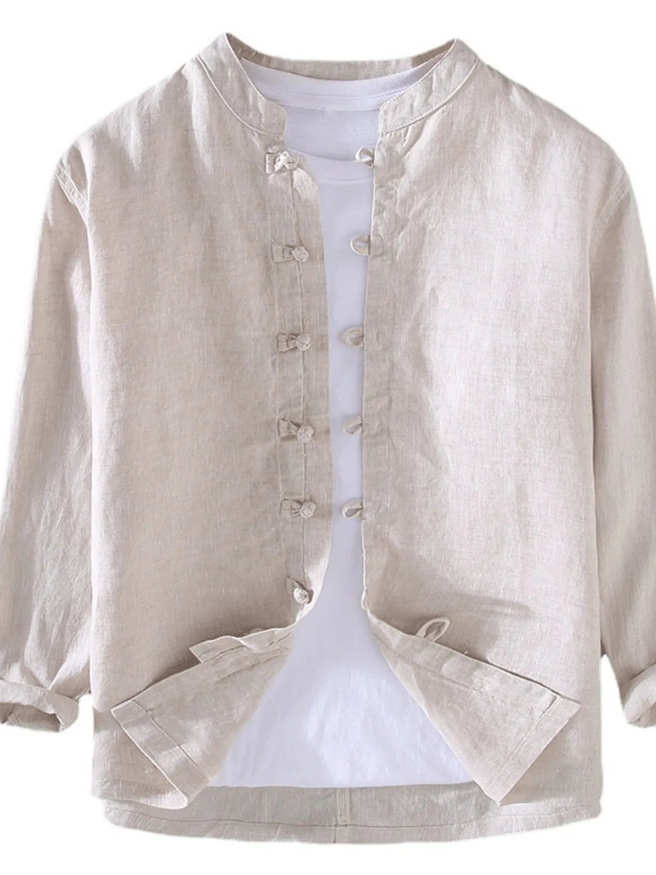 Men's Plus Size Button Up Long Sleeve Shirt