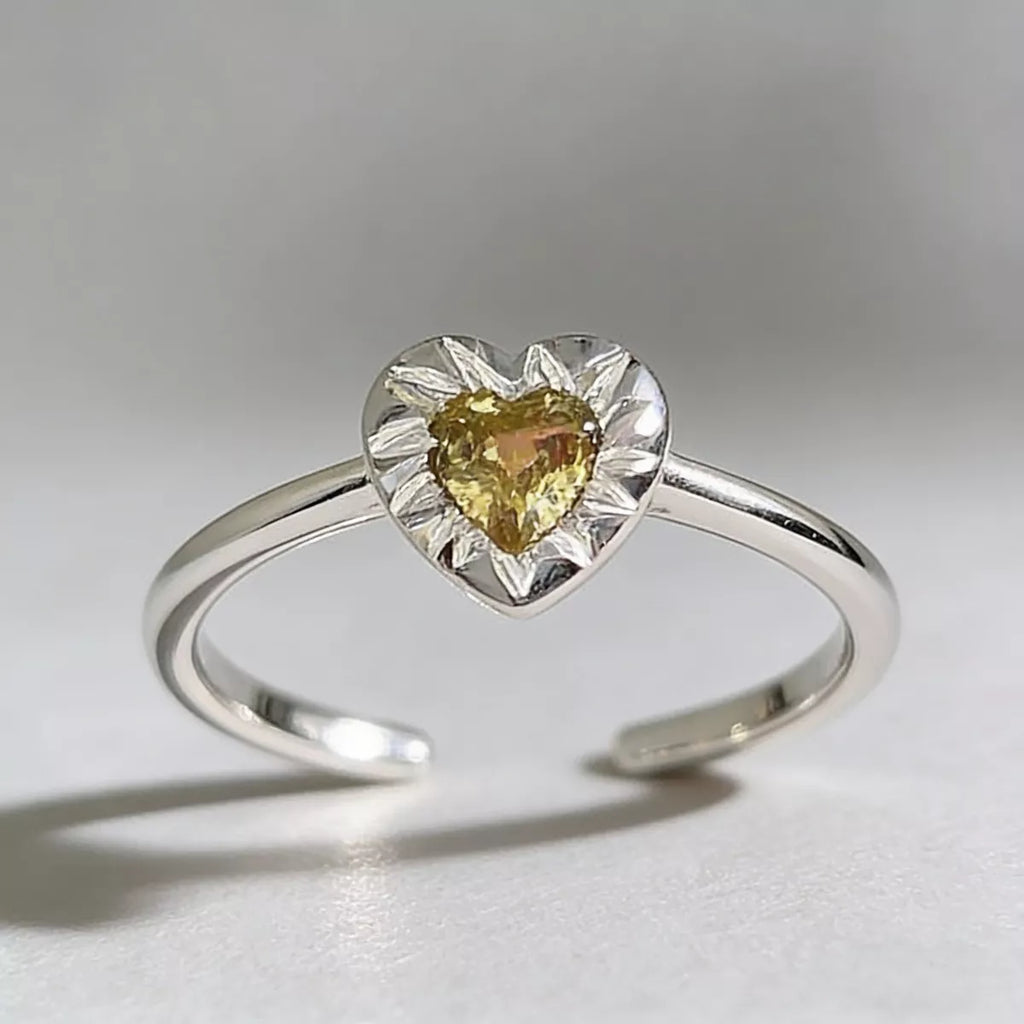 Heart-Shaped Open Ring