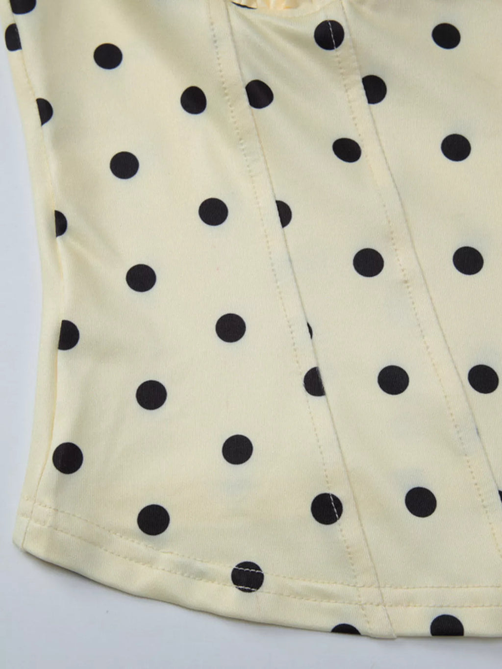 Polka Dot Sweetheart Neckline Tank Top