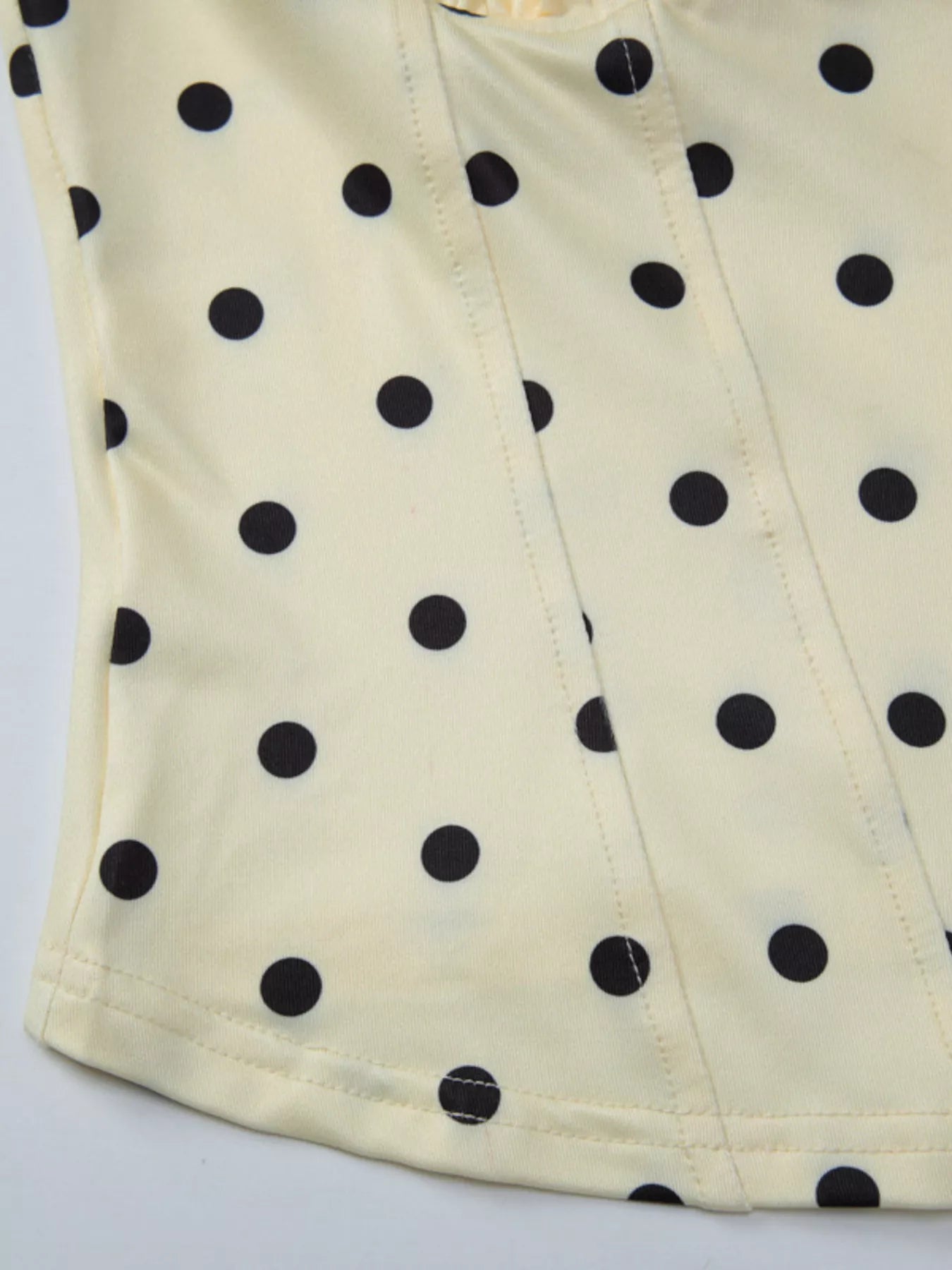 Polka Dot Sweetheart Neckline Tank Top
