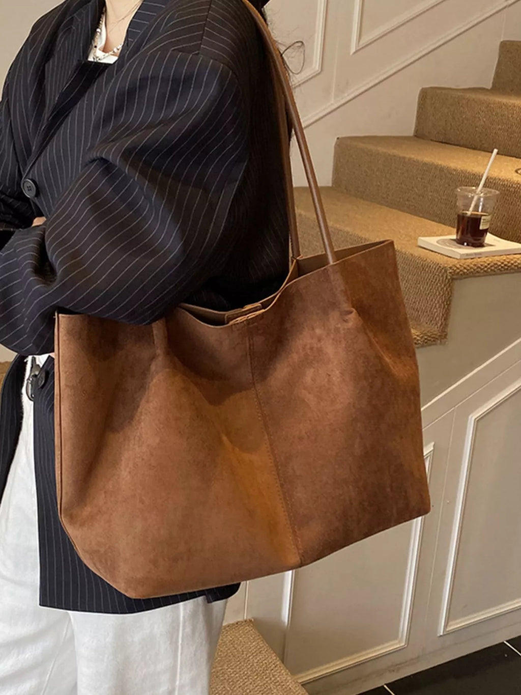Solid Color Tote Bag