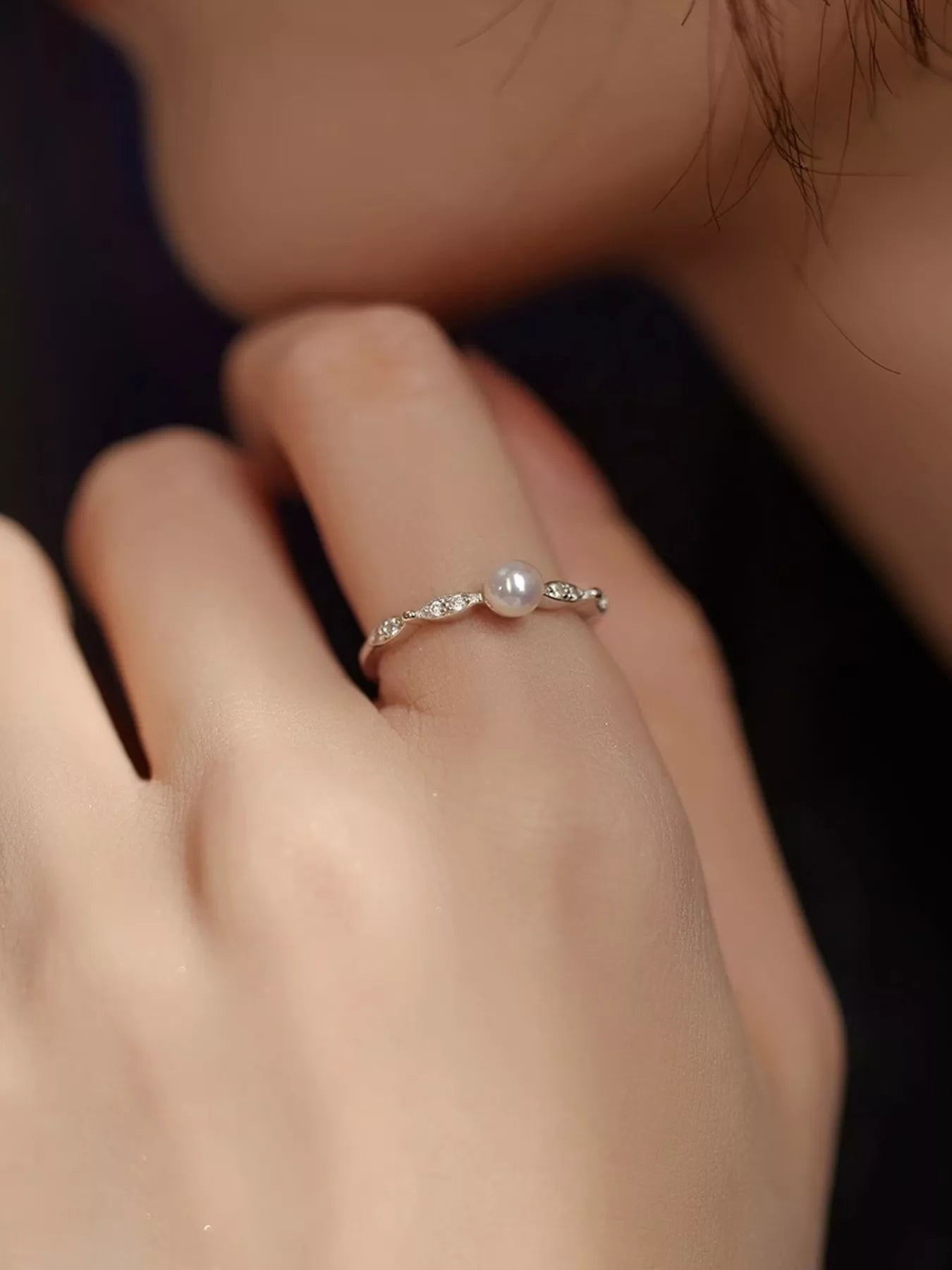 925 Sterling Silver Pearl Ring