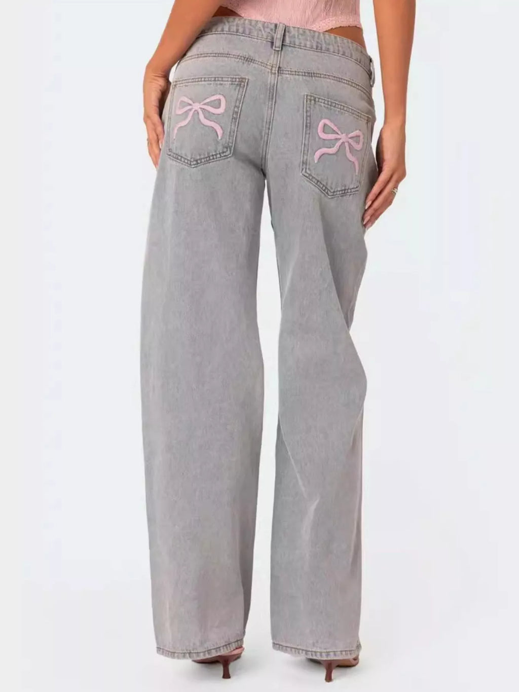 Washed Wide Leg Jeans