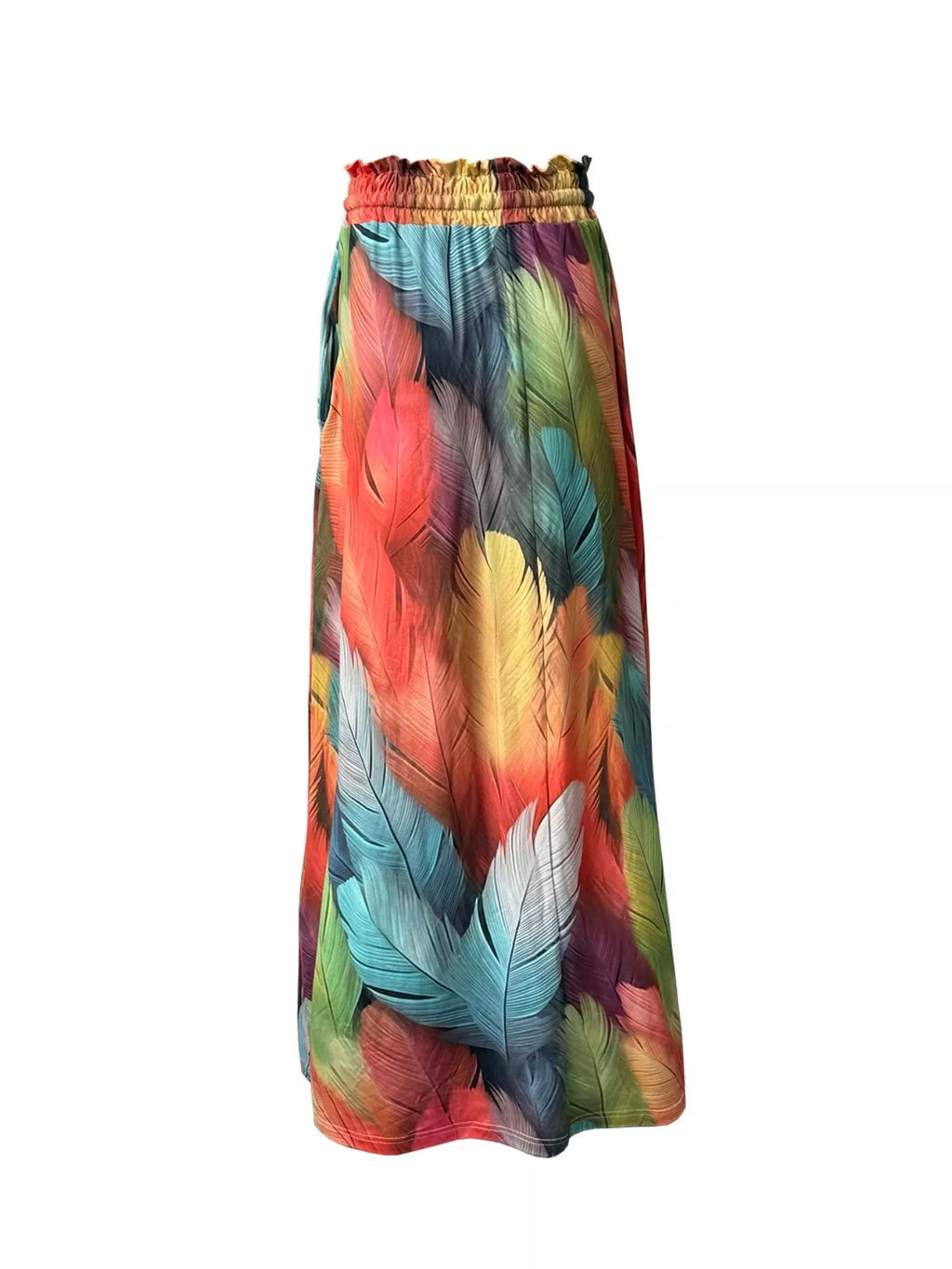 Printed Wide-Leg Pants