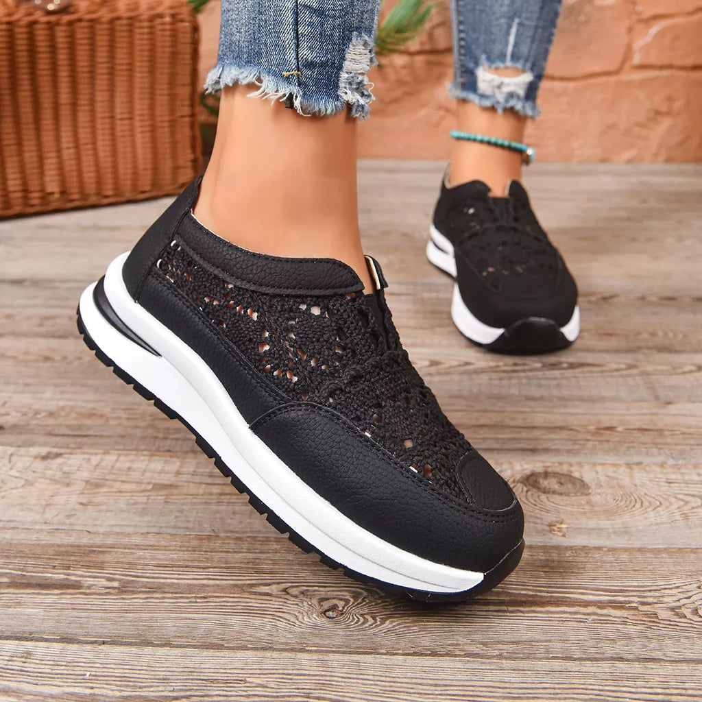 Breathable Round Toe Slip-Ons
