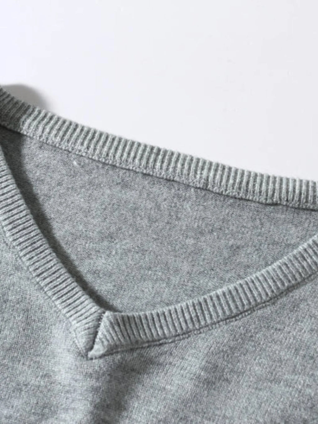 Men's Plus Size Ribbed Hem Long Sleeve Sweater
